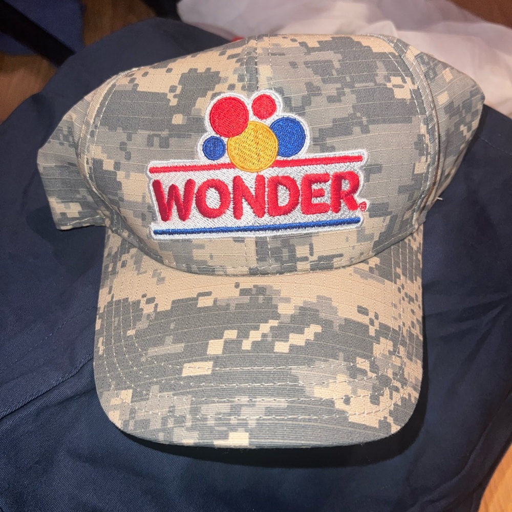 Wonder Bread USO Hat Military Army Camo Color NWOT